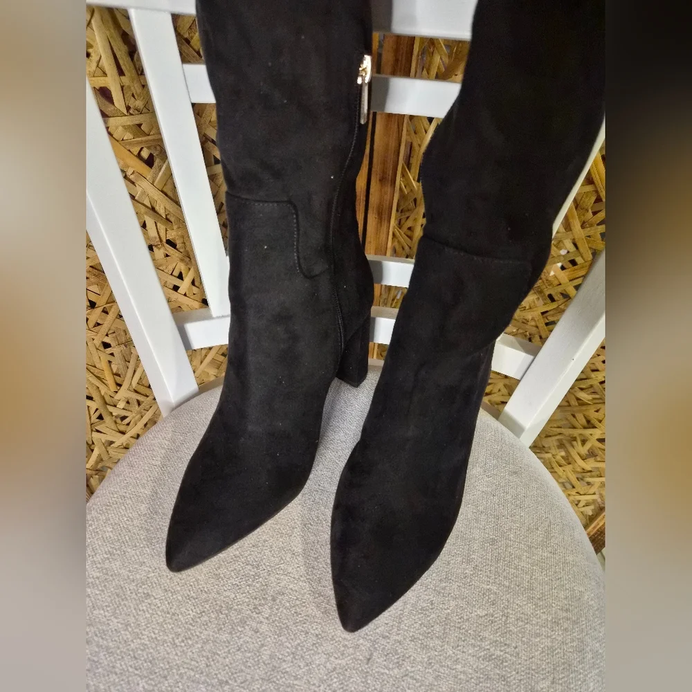 Jessica Simpson Akemi Over The Knee Boots Suede Black 9.5